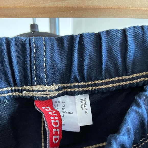 H&M Dark Blue Skinny Jeggings size 12 - Picture 4 of 7